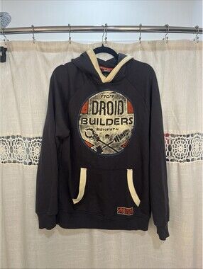 Star Wars Droid Builders Galaxy's Edge Depot Pullover Hoodie Men's Size M